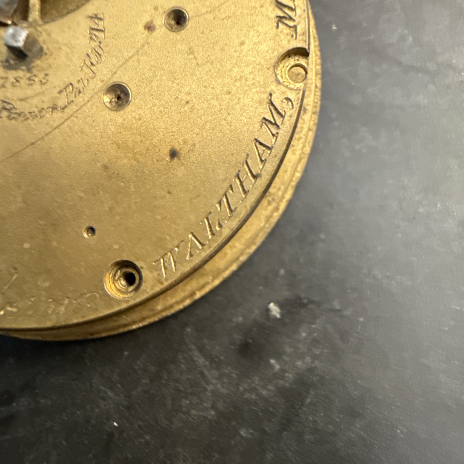 Antique 1875 Waltham Wm Ellery Model 1857 18s Pocket Watch Movement Dial Par