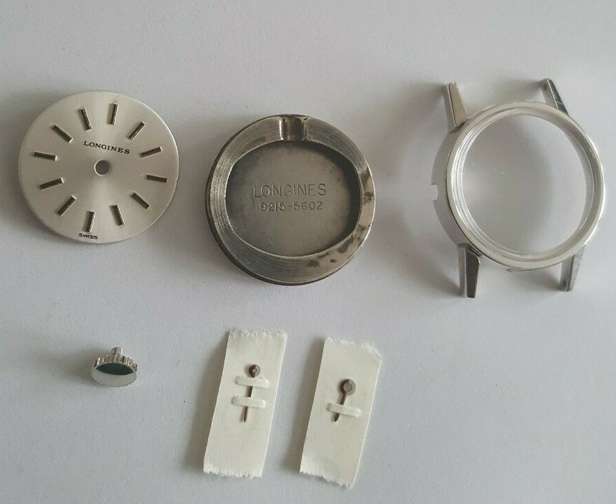 Longines Case Number 9215-5602 For Caliber 5602 + Dial + Hands + Crystal + Crown