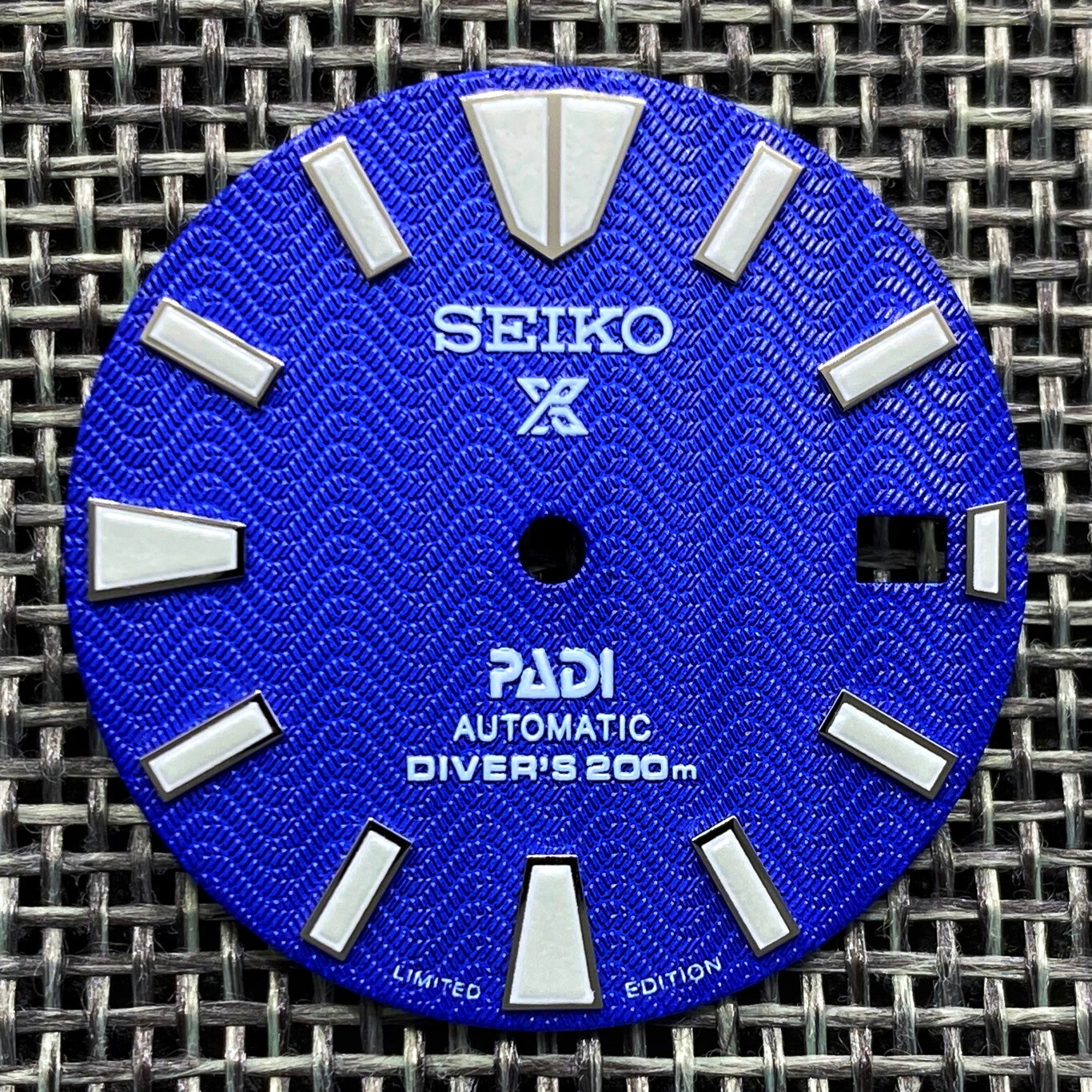 New SAMURAI PADI PROSPEX WAVE BLUE DIAL DIVERS FOR SEIKO NH35 4R35 NH36 4R36