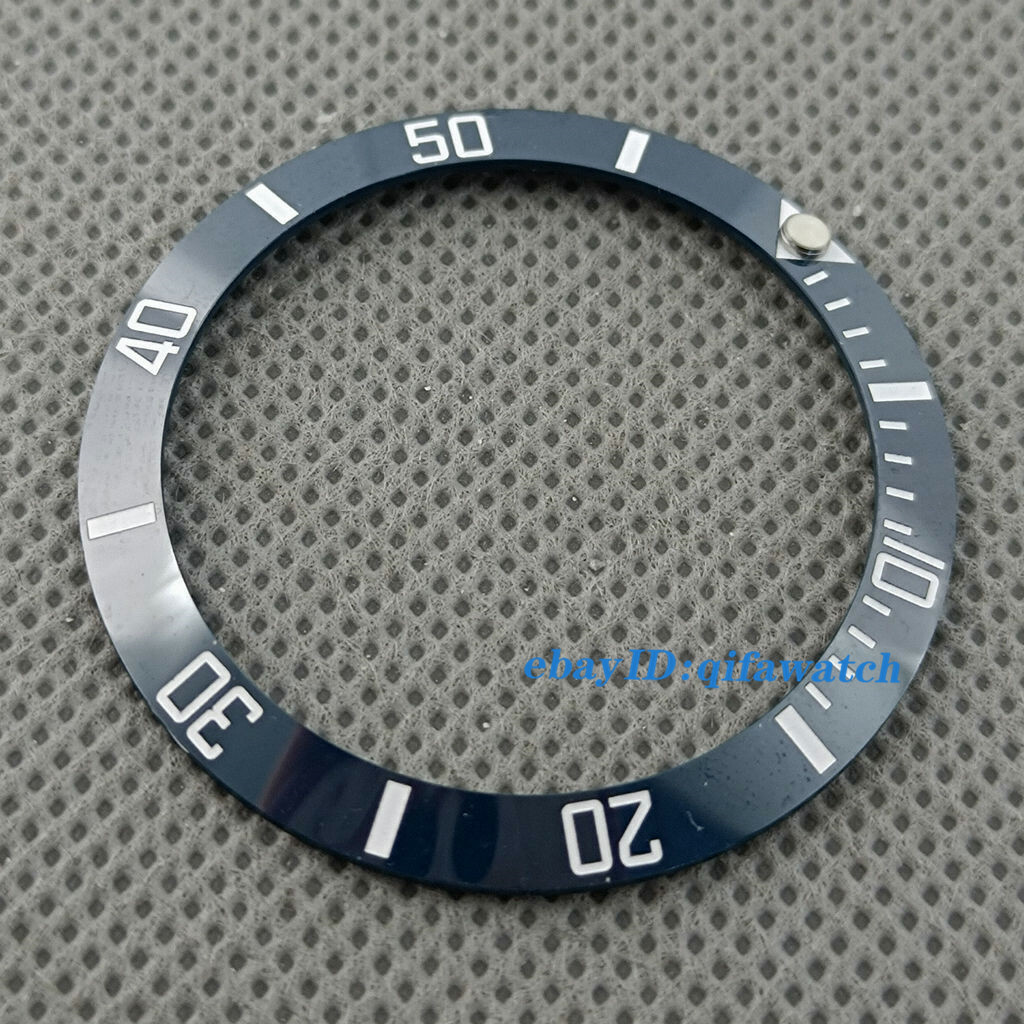 38mm Navy blue ceramic watch bezel insert for 40mm automatic watches