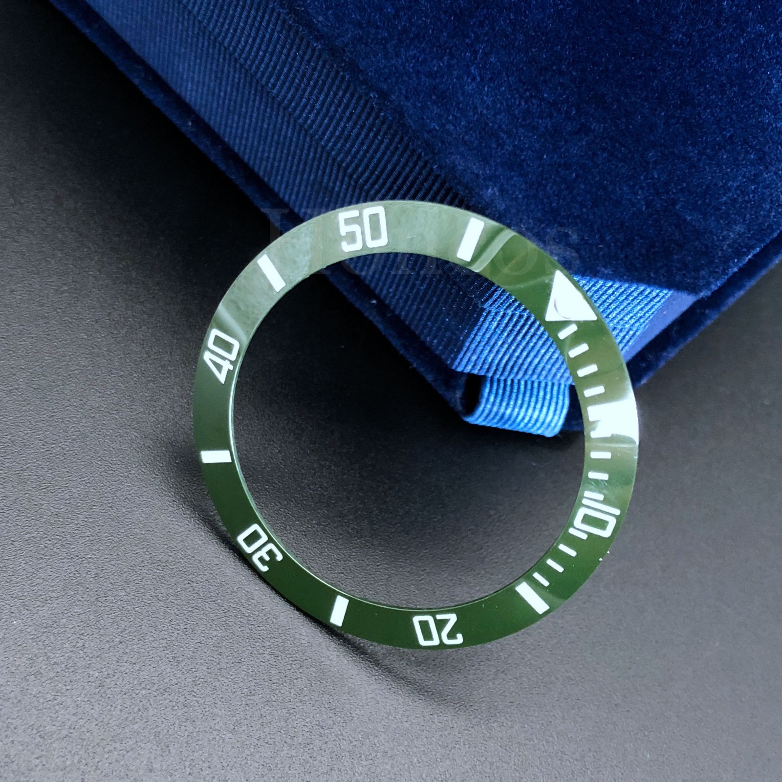 Green and White Ceramic Bezel Insert to fits for Rolex SUB 116610LV