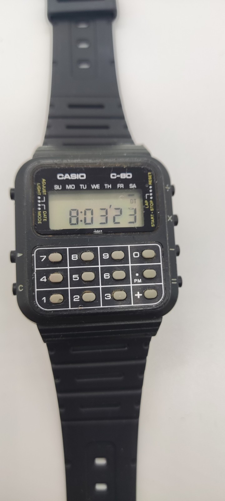 Casio C-80 Vintage Calculator Watch made in Japan – New Battery & Strap