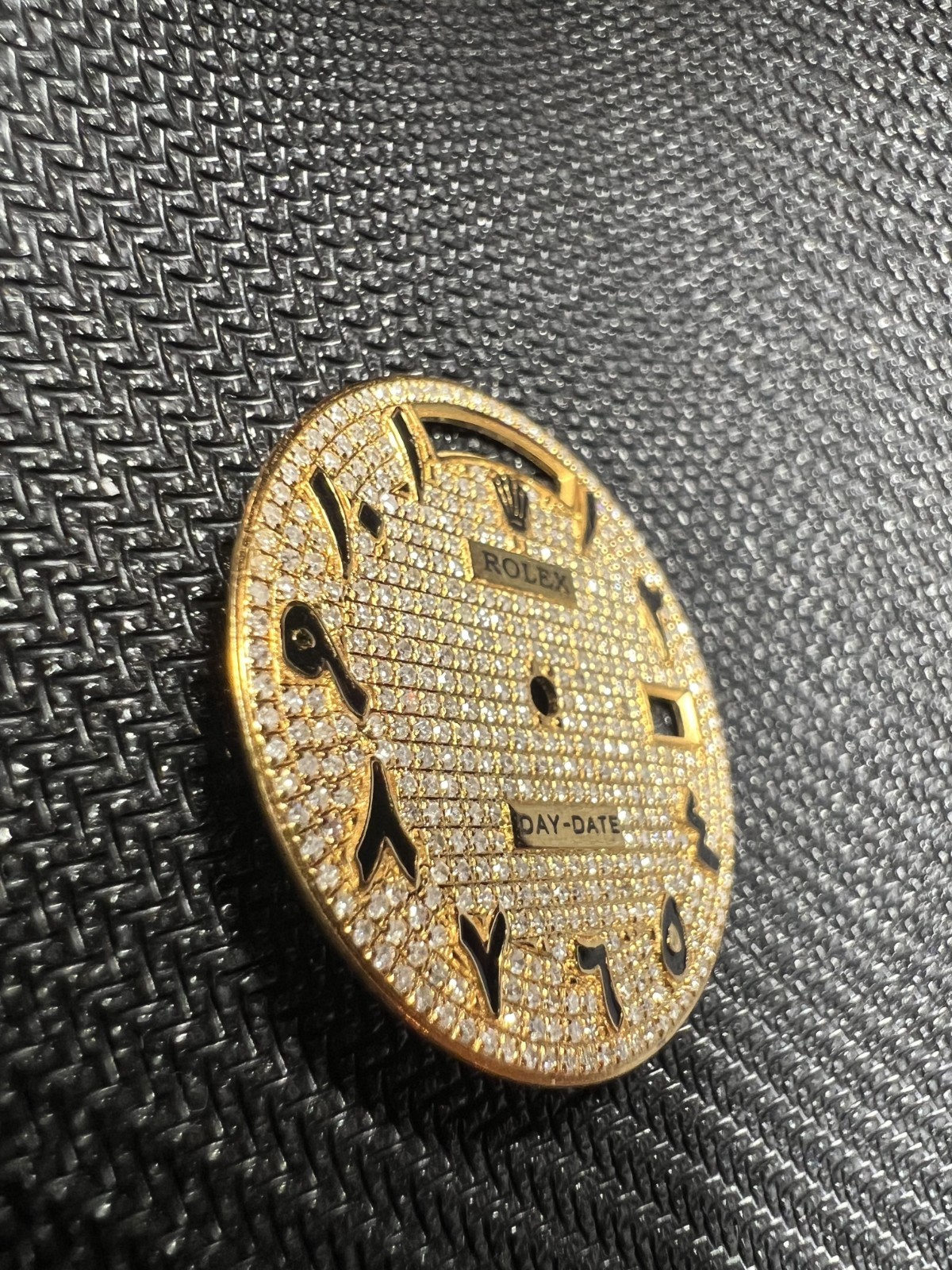 Rolex Day Date Aftermarket Diamond Pave Dial Eastern Arabic 18038 18078 18238