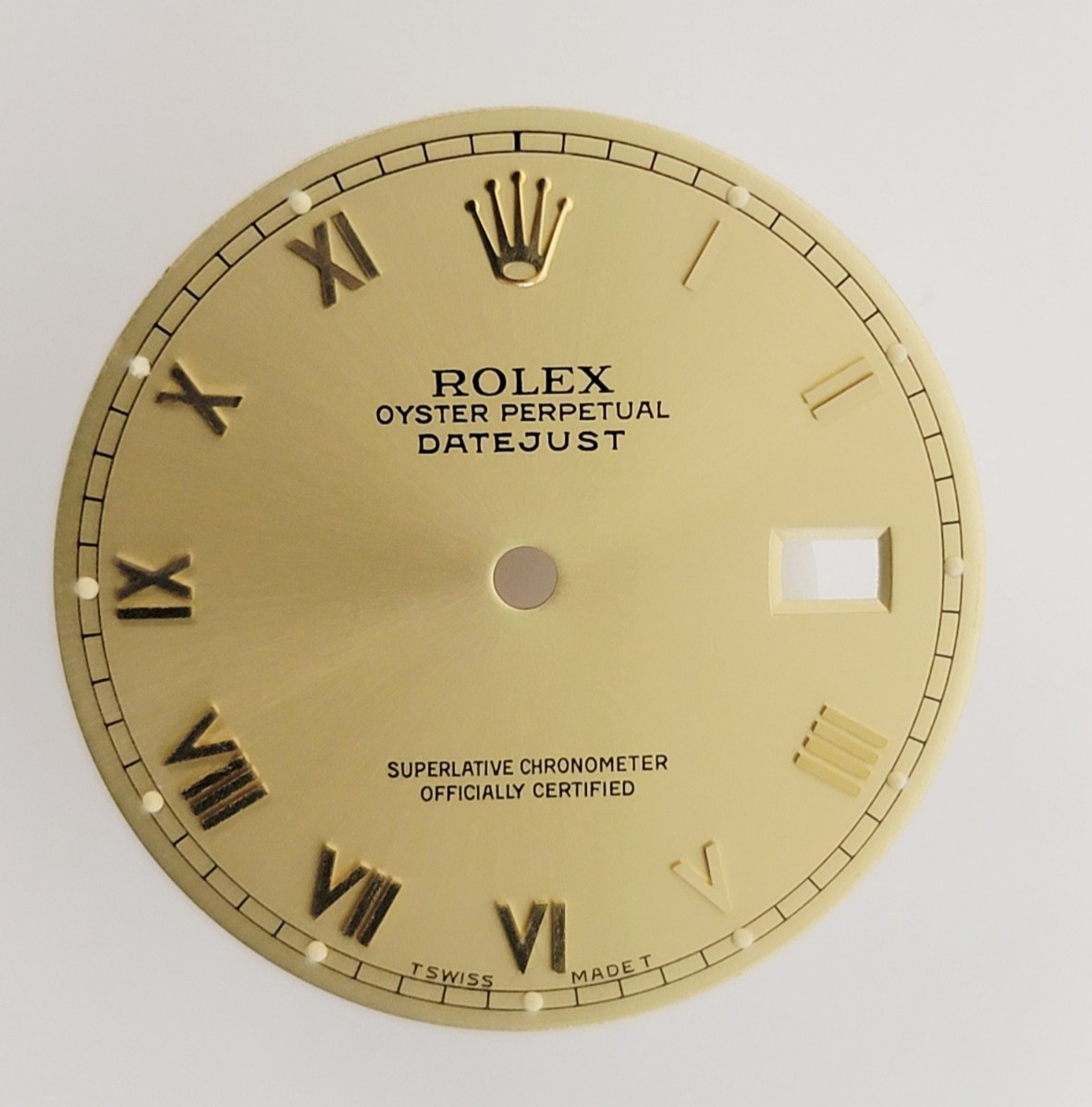 Genuine Rolex Dial DateJust 36mm Champagne YG Roman RR 16013 – 16233, 116203