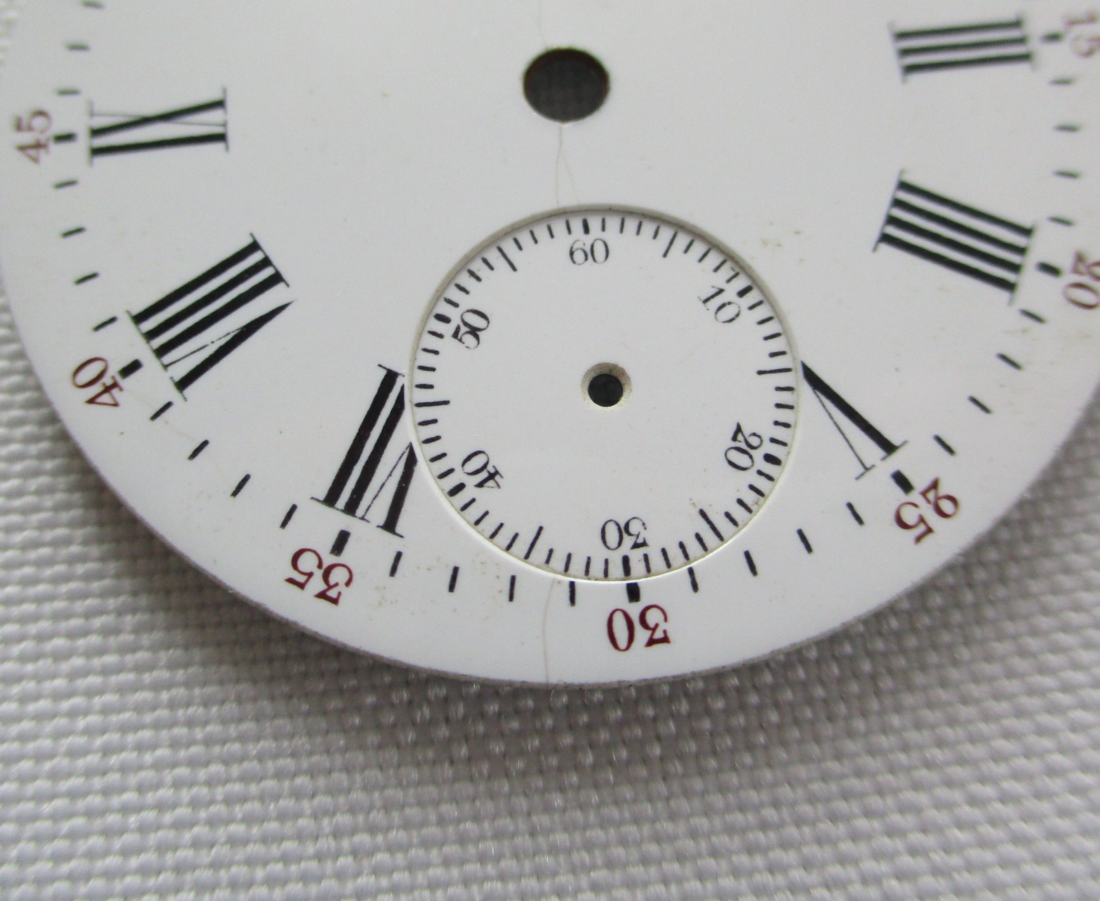 Vintage Waltham Pocket Watch Dials 4 Pieces
