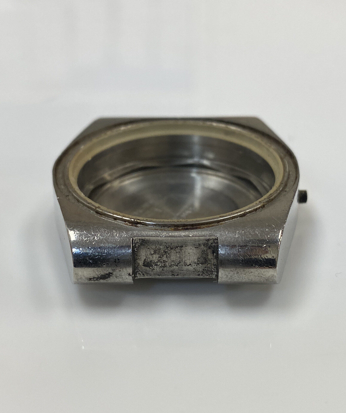 Original Longines Admiral Watch Ref. 2323-2 Cal. 6651 Stainless Steel Case Back