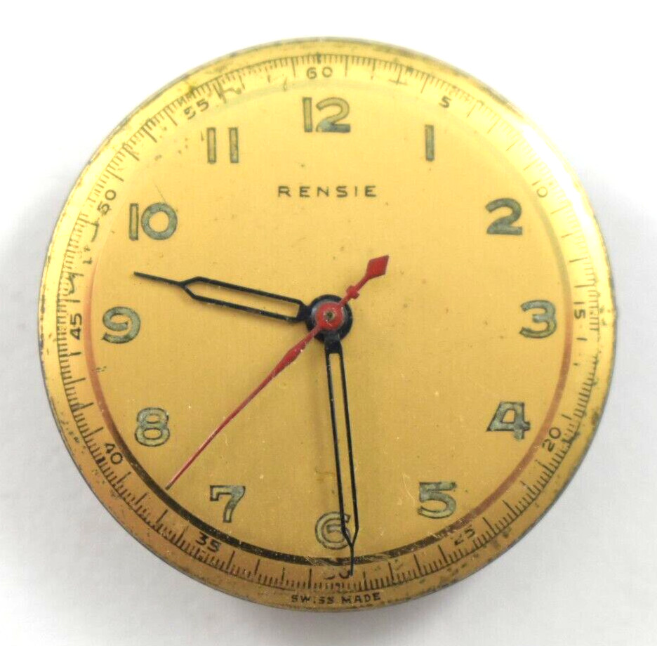 Vintage Rensie Buttes Watch Co Manual Wind 17J Wrist Watch Movement lot.wk