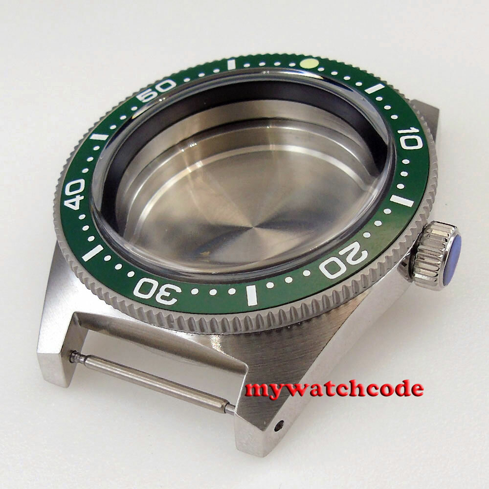 40mm Bow Sapphire Glass Watch Case Fit Seiko 62Mas NH34 NH35 NH36 7S26 ETA 2824