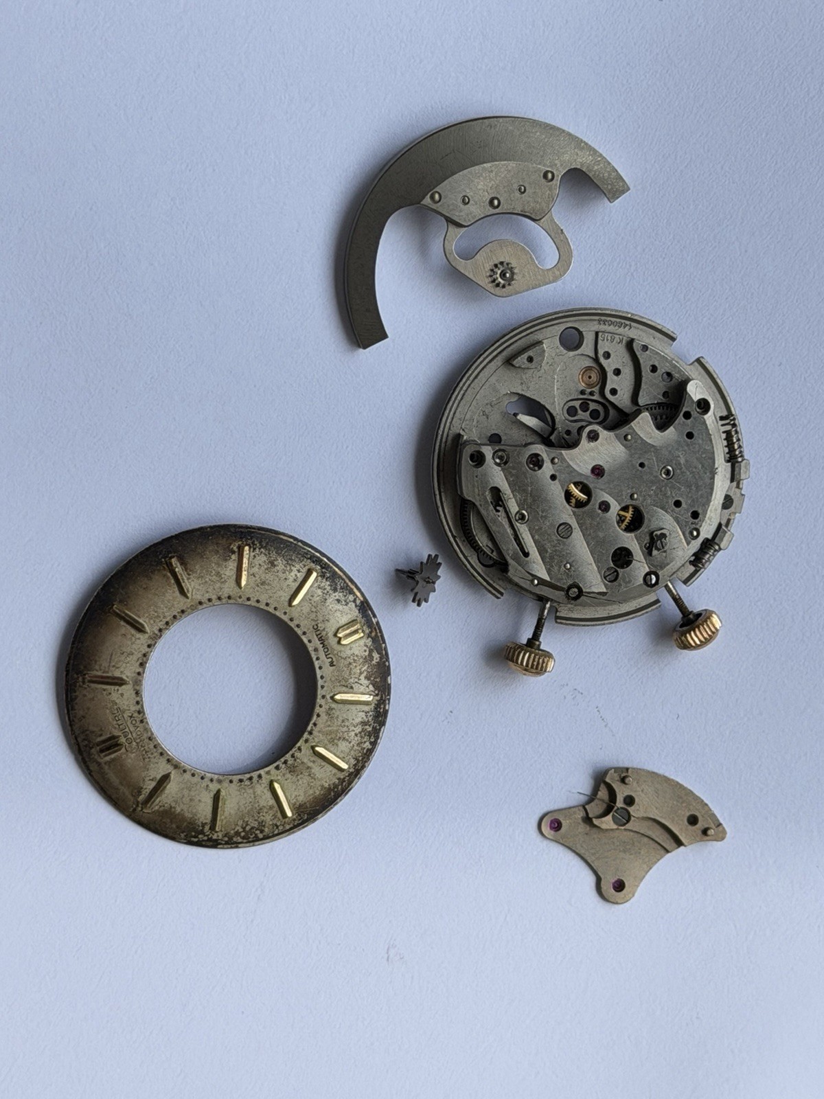 Jaeger LeCoultre Memovox K815 Movement For Parts Or Repair