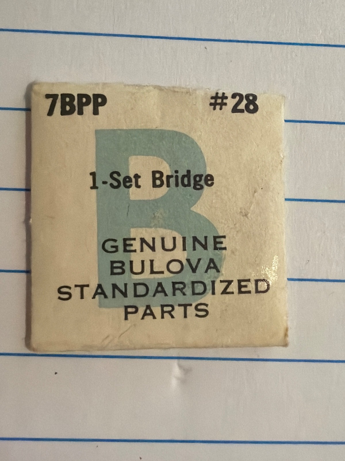 Bulova #28 – Yoke – Set Bridge – Various Calibers