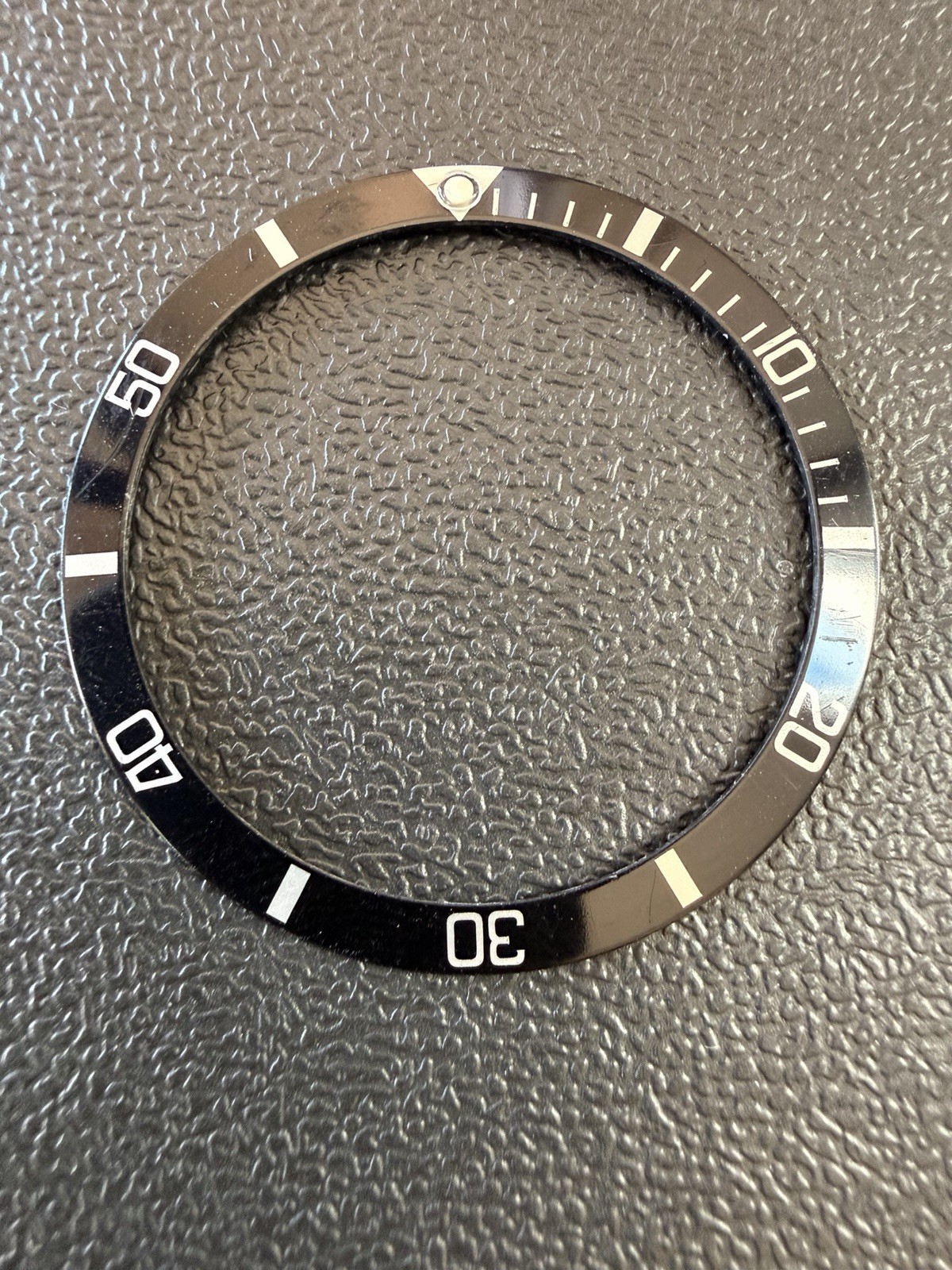 Authentic Rolex Submariner Bezel Insert Black Aluminum Ref 16610 14060 16800 #2