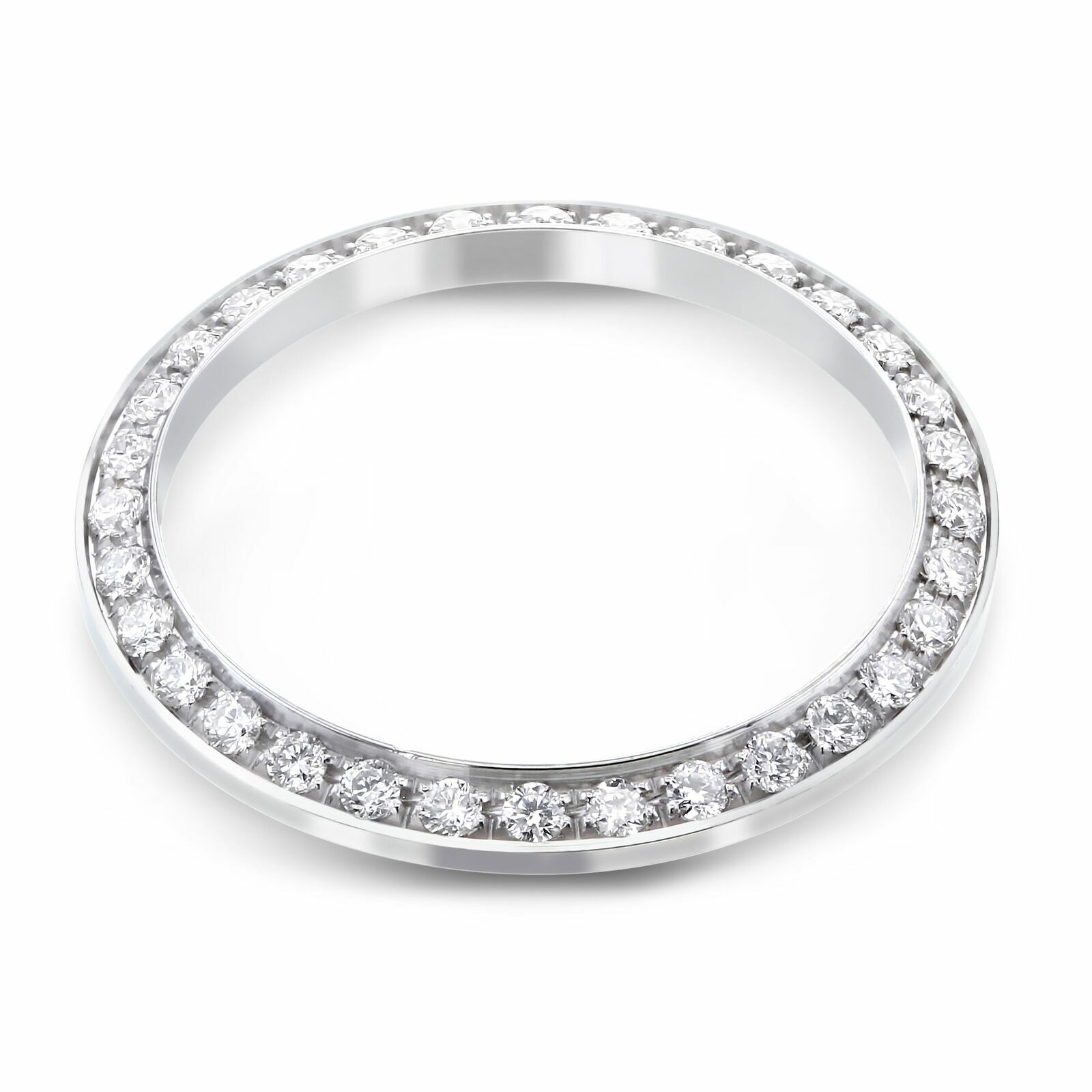 BEAD SET NATURAL DIAMOND BEZEL FOR ROLEX 6516, 6517, 6519, 6916, 6917, 6919 18KW