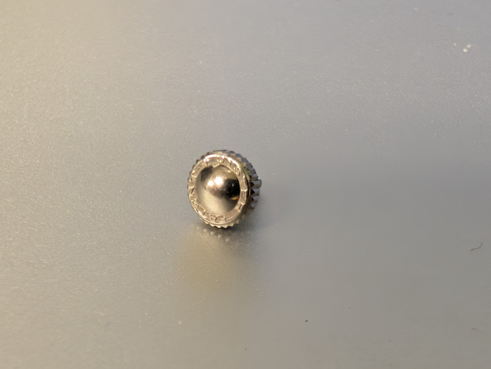 Genuine Rolex CROWN 5.2mm -5.3mm S/S 1940’s Bubbleback Oyster Patent watch cr