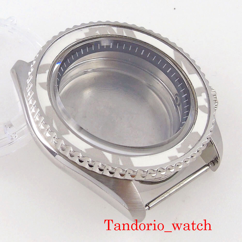 42mm Fit NH35A NH36A SKX007 Watch Case Sapphire Glass Fit 3.8 Crown Blue Chapter
