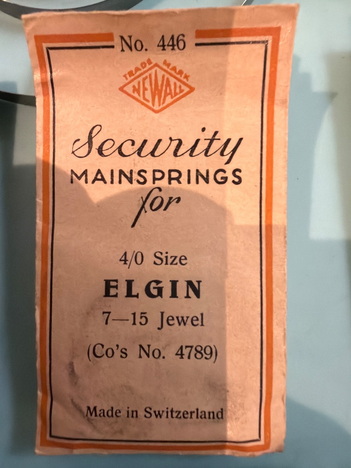 Elgin Mainspring- NOS – Various Calibers