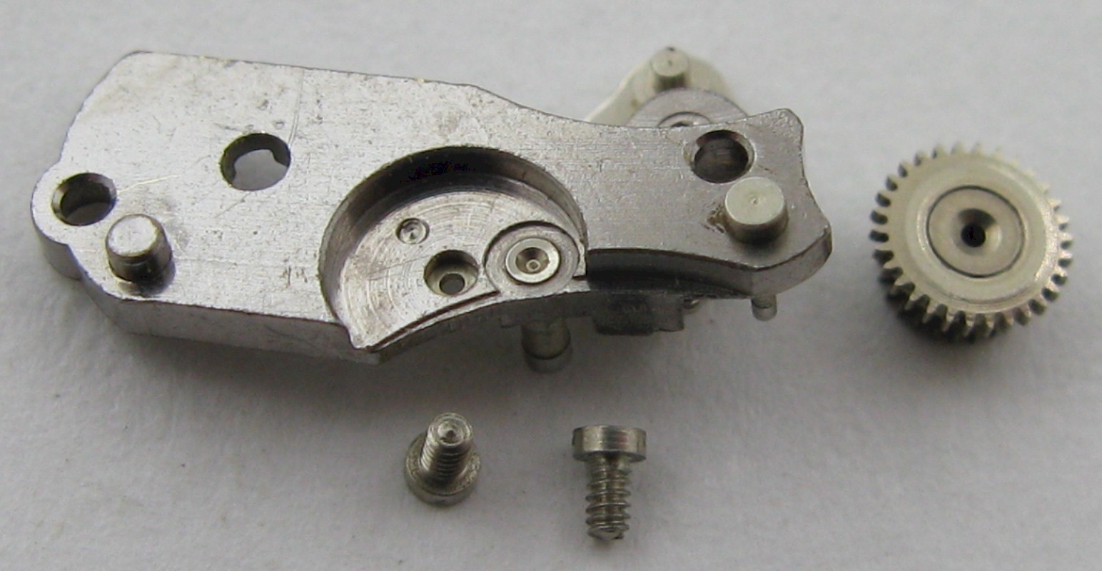 Mido 1117PC / 1117 PC 17 j. Watch part complete axle / oscillating weight