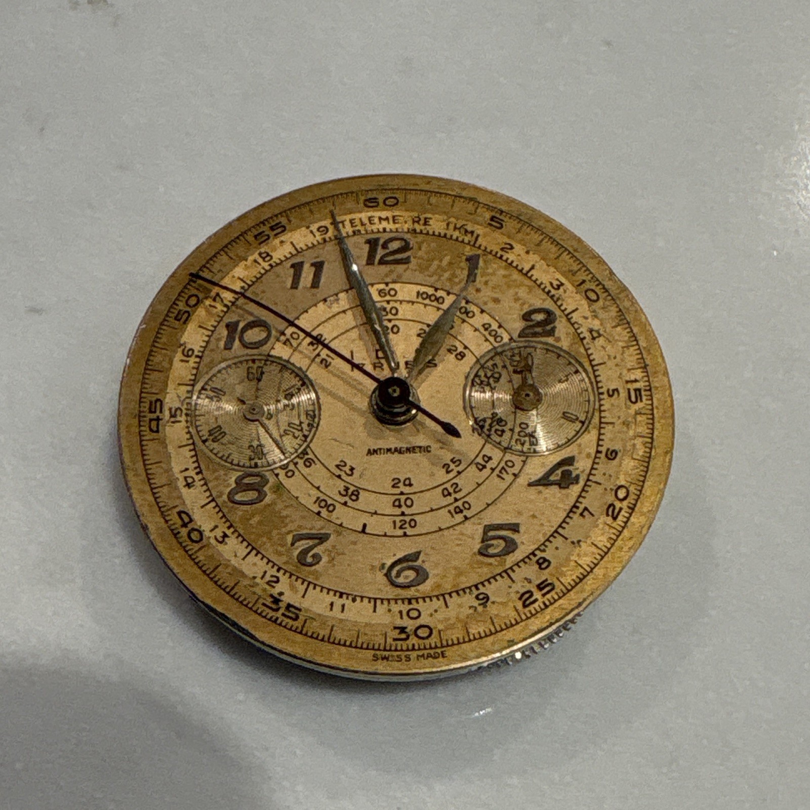 Swiss Made Antimagnetic Chronograph Mechanical Manual Movement w/ Dial & Hands