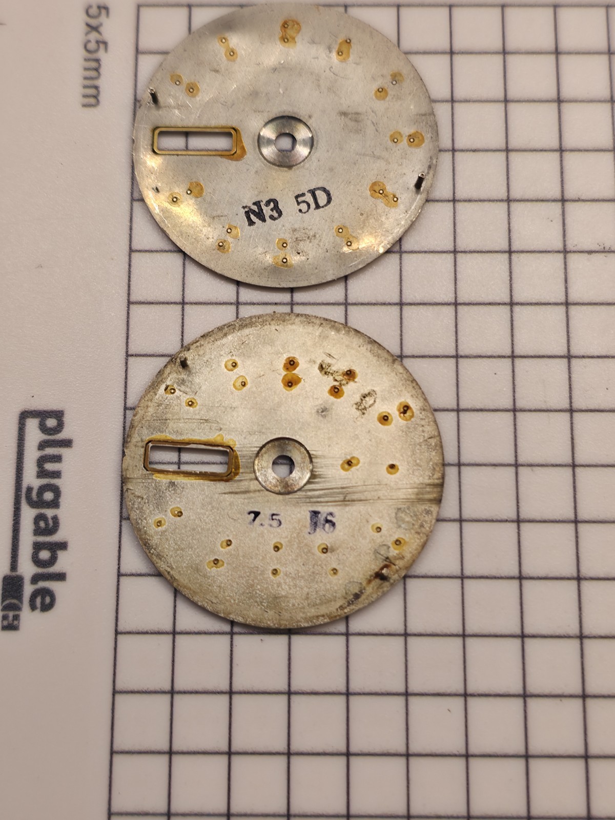 Vintage Seiko 7009 Automatic 17-Jewel Watch Dials – Lot of 2 – Textured