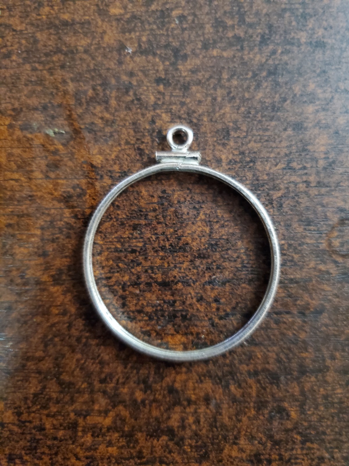 925 Sterling Silver Screw Top Simple Bezel for 30mm Half Dollar 50 Cents Coins