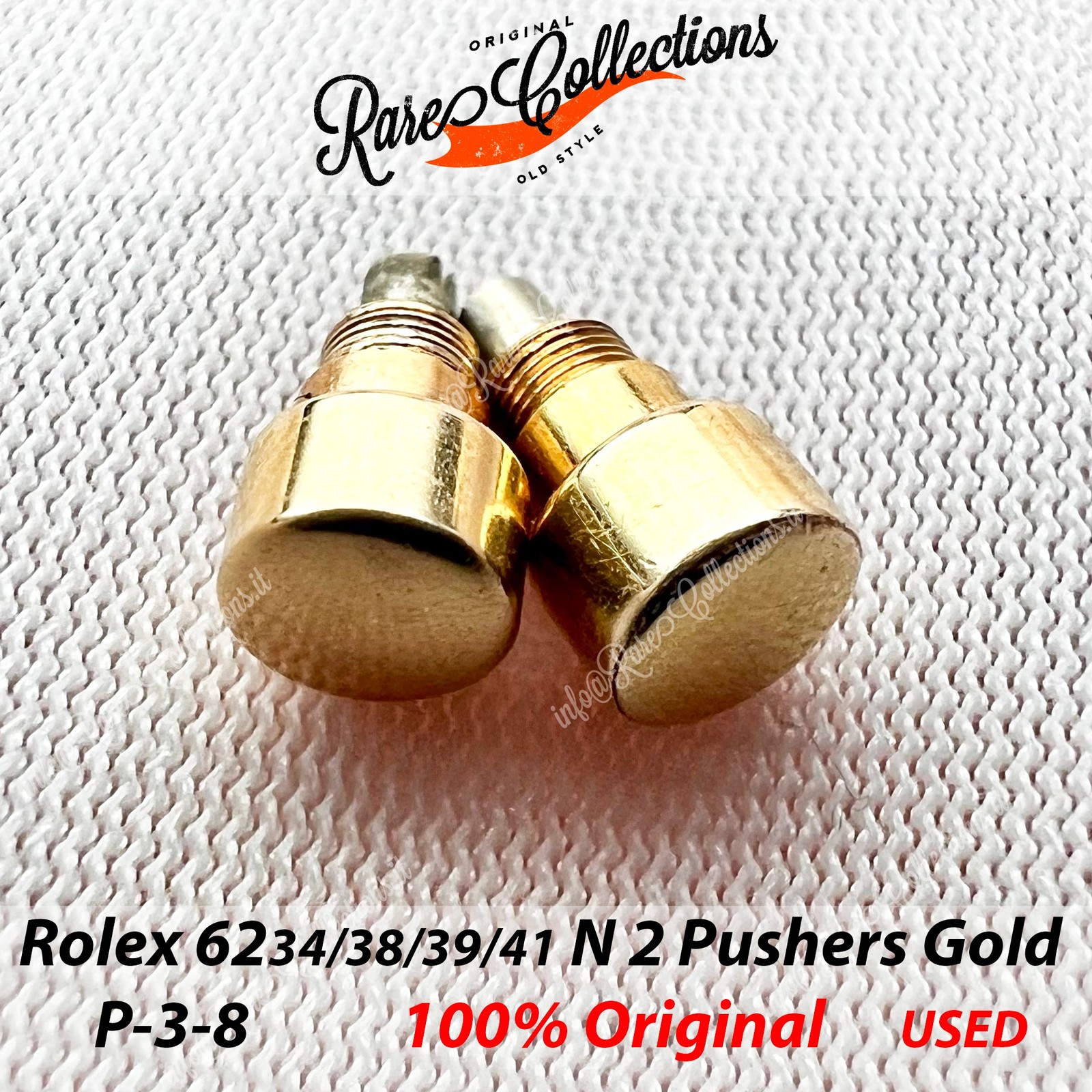 Rolex 6238 6239 6236 6262 DAYTONA 24-P3-8 Buttons GOLD Pushers Buttons Original