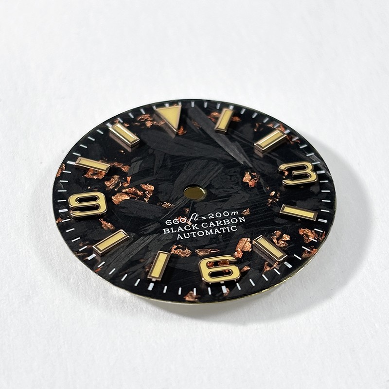 Carbon Fiber Dial 28.5MM No Lume Index High-quality NH35/NH34 Movement