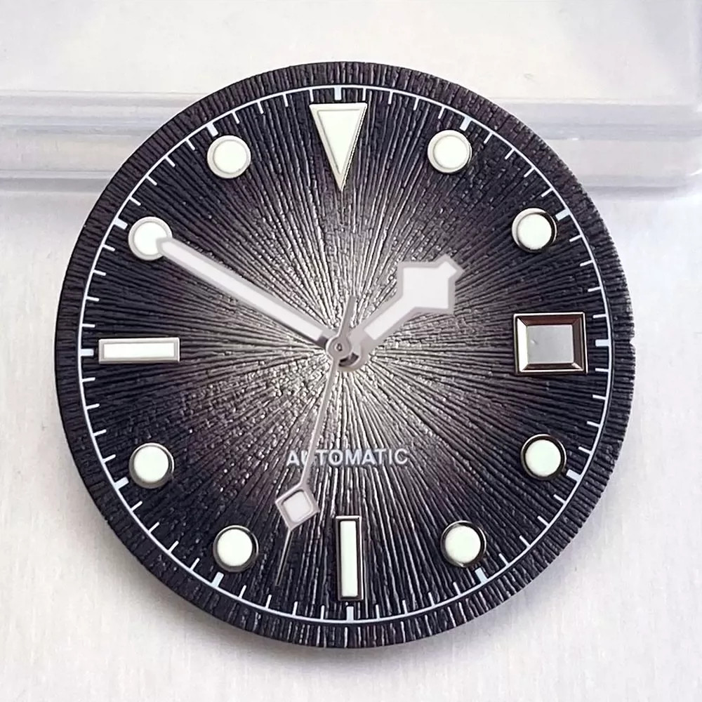 29mm Watch Dial+Hands Green Lume for 2824 PT5000 ST2130 8215 8200 Movement Parts
