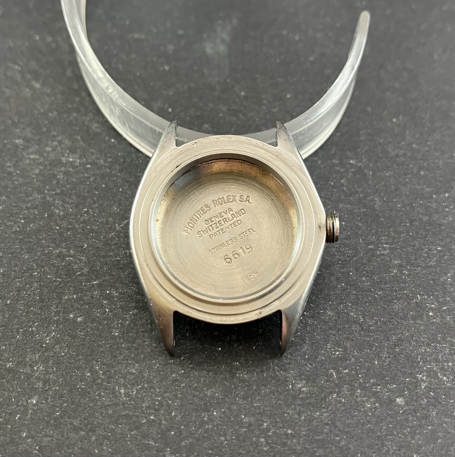 Original Ladies Rolex Oyster Perpetual Case Reference 6619. Circa 1962