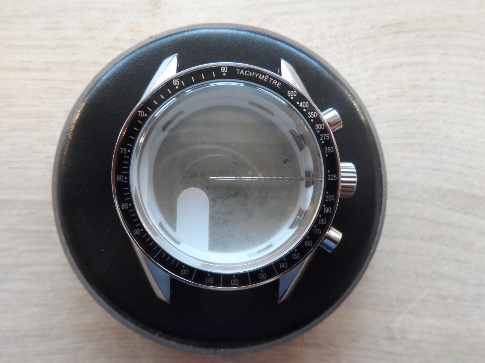 VK63 Watch Case with Crown,Stem,Bezel for PE50 Movement for Moonswatch Steel DIY
