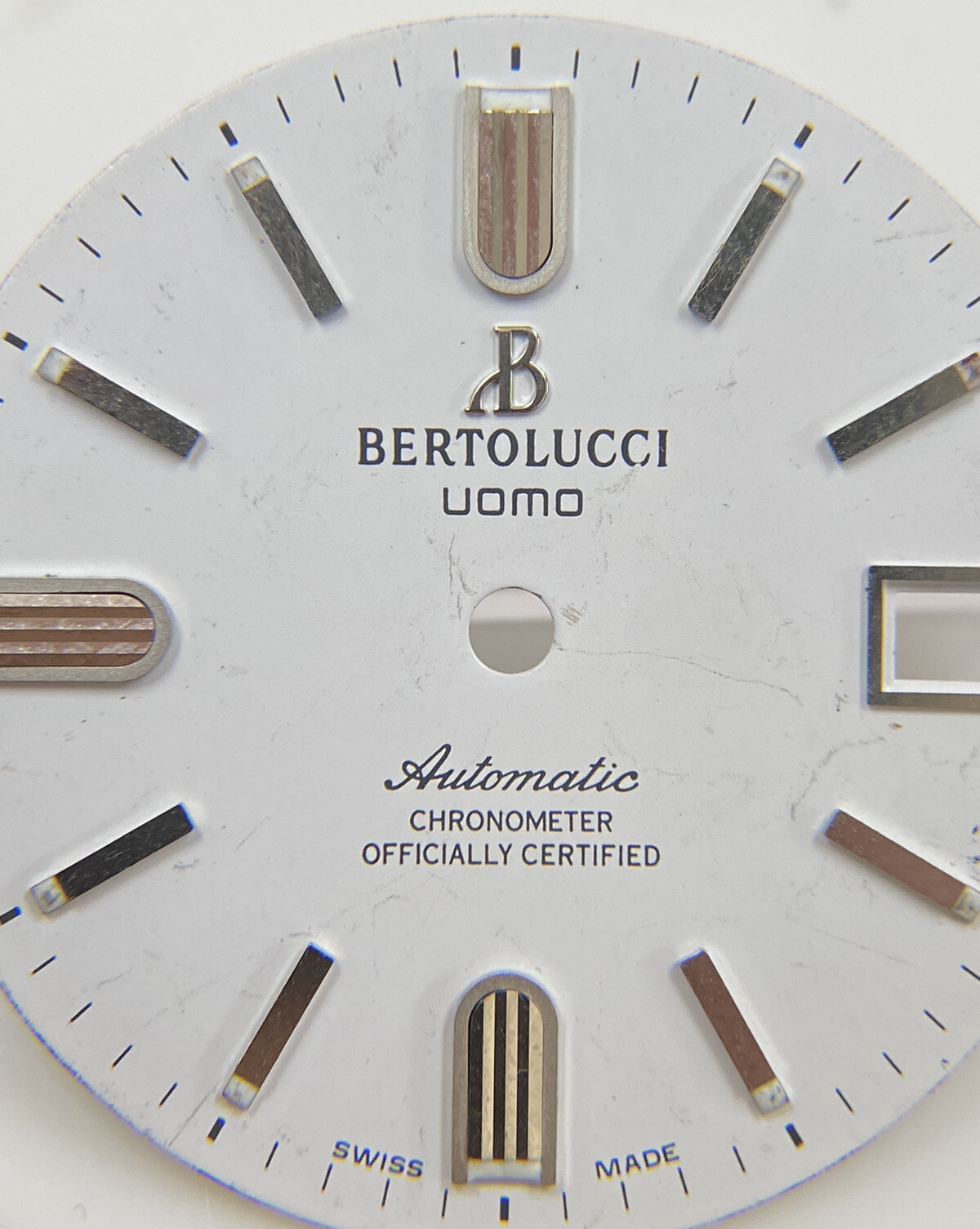 Original Bertolucci Uomo Automatic 28mm White Dial Ref: 884.55.41.10B
