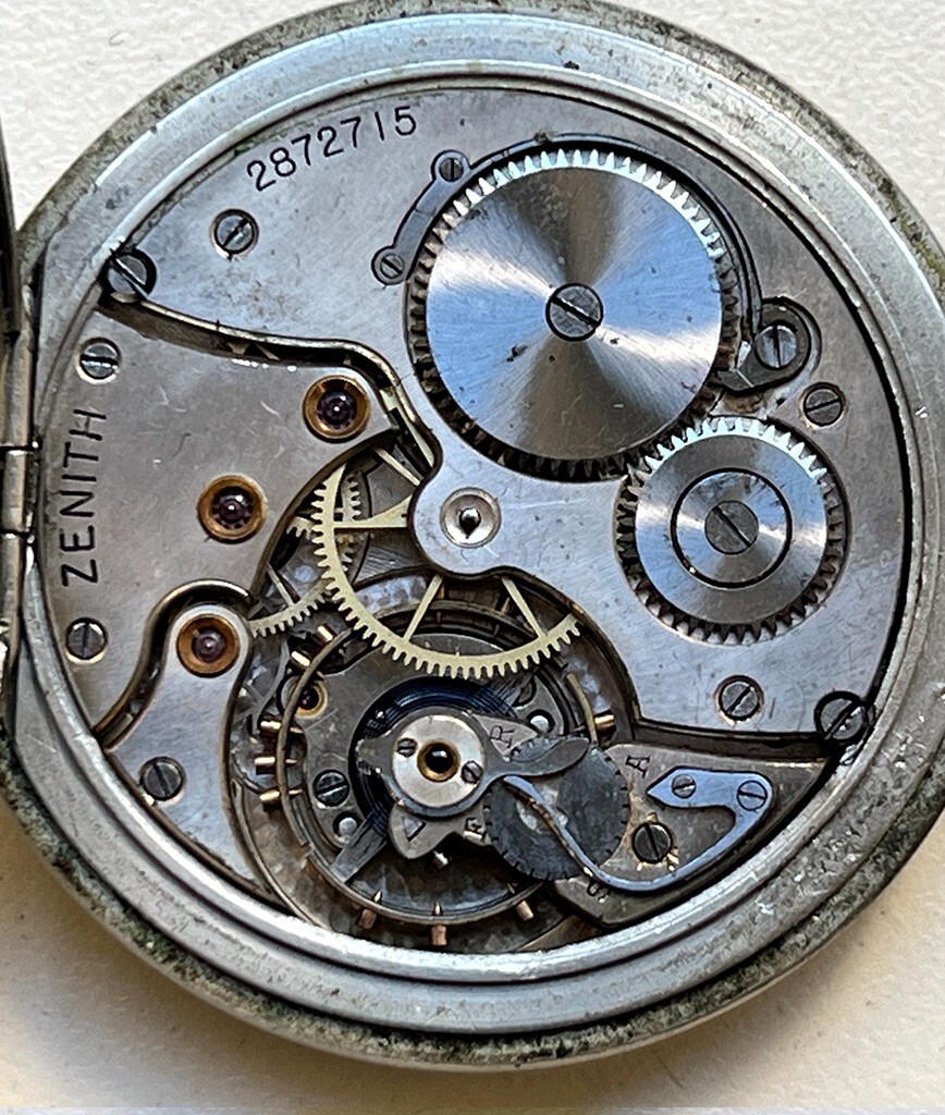 1920’s ZENITH POCKET WATCH FOR PARTS OR REPAIR LOT 2007