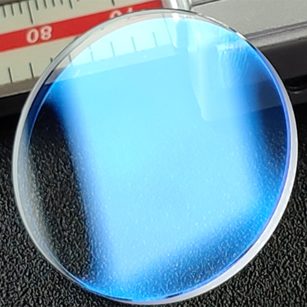 1.2/2.0/2.5/3.0mm Thick Blue AR Coated Flat Plane Sapphire Watch Glass 15-40mm