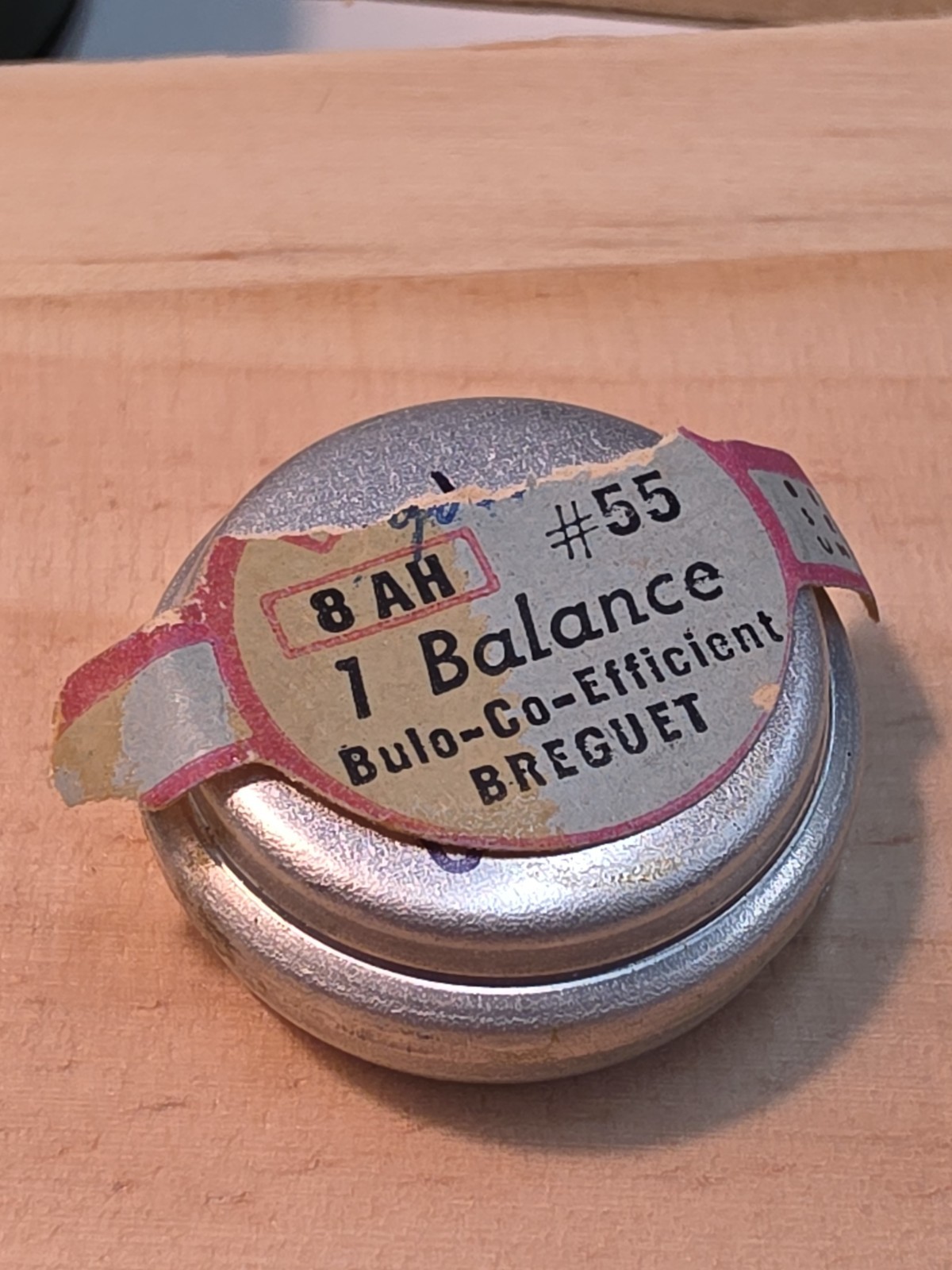 Factory NOS Bulova 8AH P/N 55 Complete Balance Spares Repairs