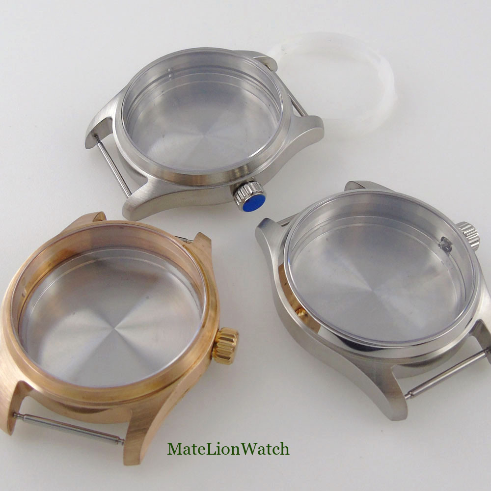 39mm Sapphire Watch Case Fit For NH35/NH36 Movement 200M Waterproof Steel/Bronze
