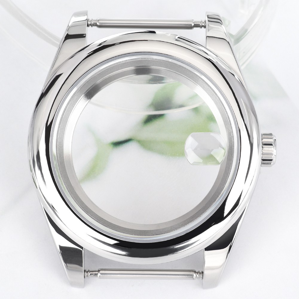 NH35 Oyster Watch Case 36mm/39mm Steel Layer Sapphire For Seiko NH35 Miyota 8215