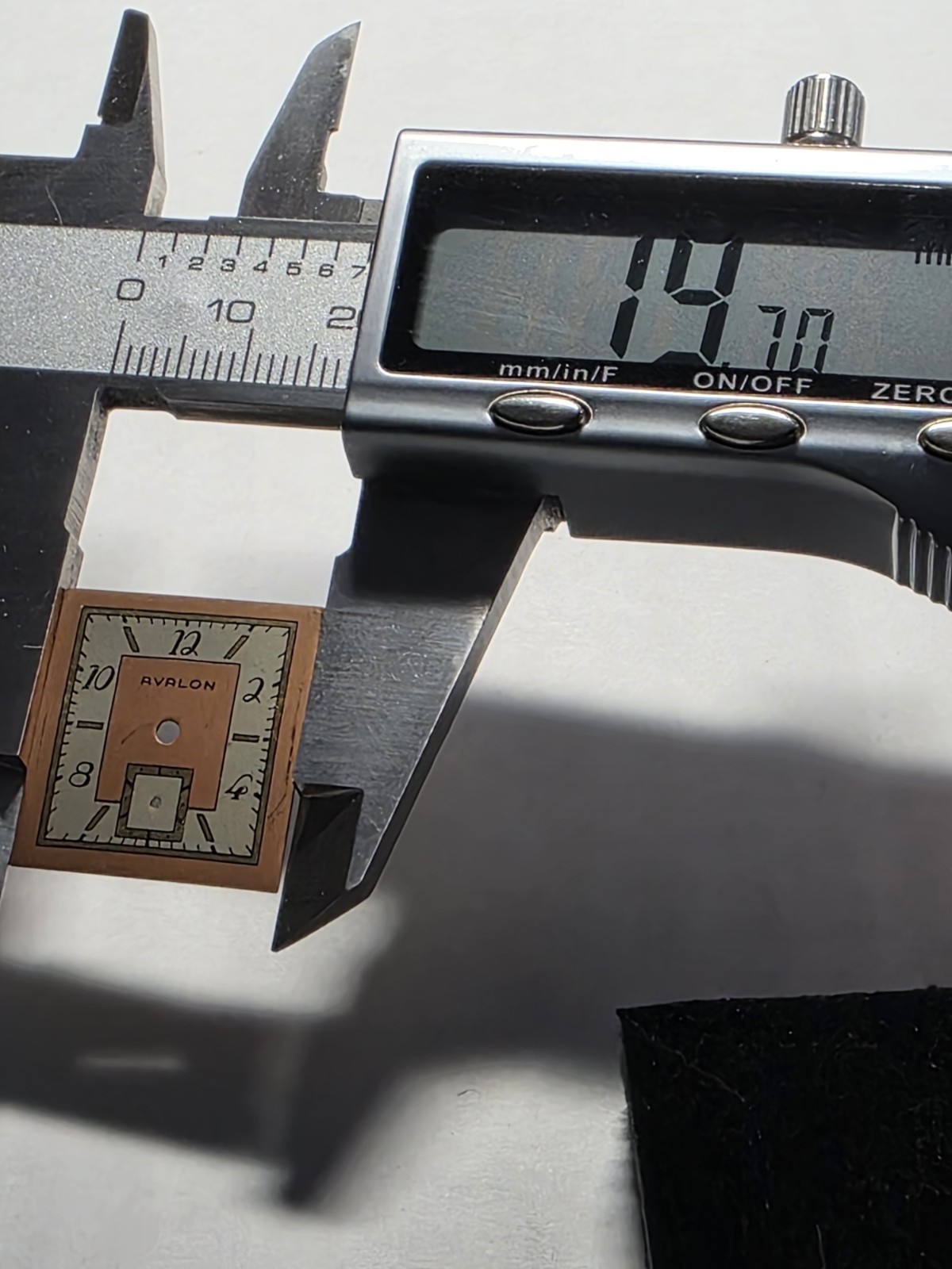Vtg Avalon Art Deco Watch Dial 20.70×19.70mm (V19)