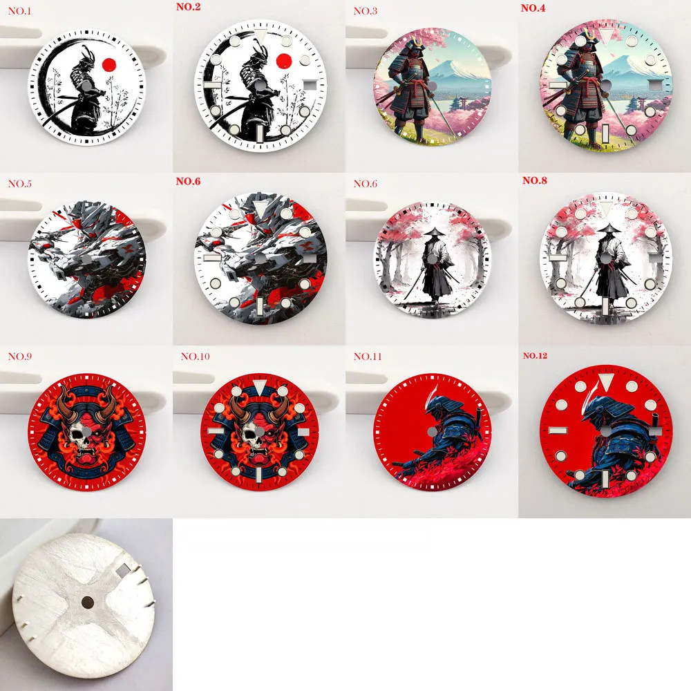 28.5mm Watch Dial Creative Color Print Design For NH35 NH36 Movement Parts