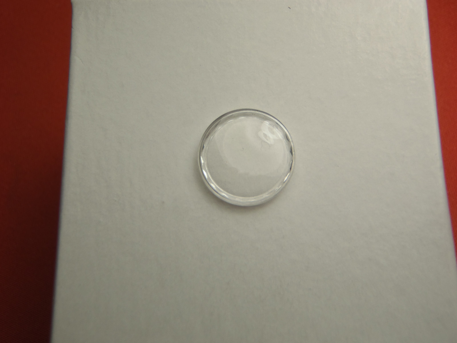 FWC HIGH ROUND Diamond Edge PLASTIC WATCH CRYSTAL 12.8 MM NOS
