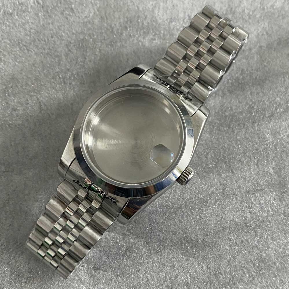 36mm watch case Stainless steel case + strap fit NH35 NH36 Automatic movement