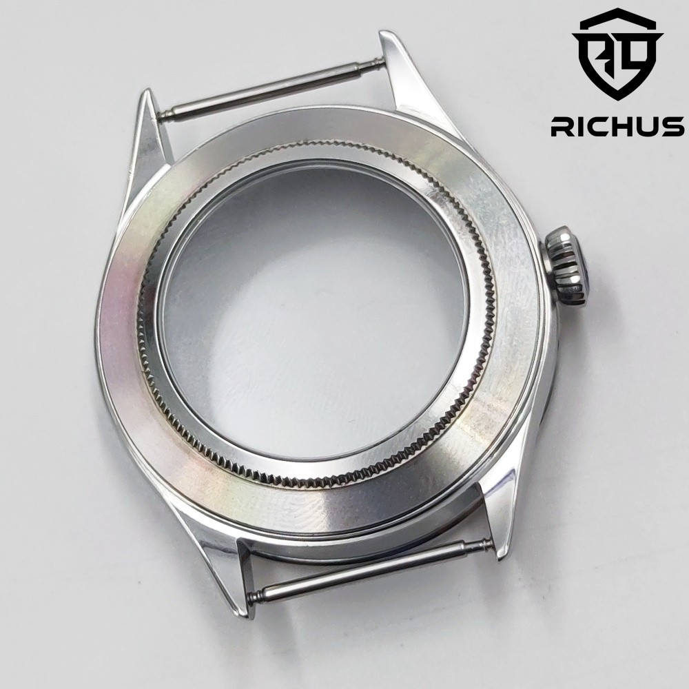 39mm Watch Case Sapphire Glass Fit NH34 NH35 NH36 ETA2824 PT5000 Movement
