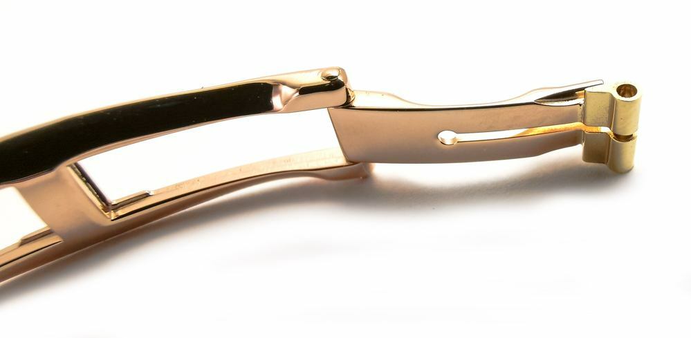 New Piaget Polo 18K Yellow Gold Deploy Fold Over Buckle For Ladies Piaget 22005
