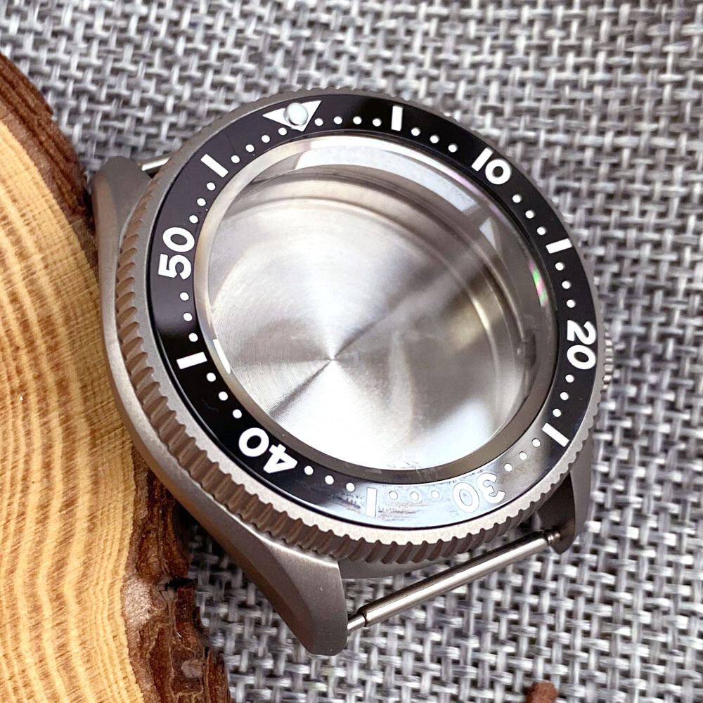 37mm Sapphire Glass Titanium Watch Case Fit NH35 NH36 ETA 2824 movement SKX 013