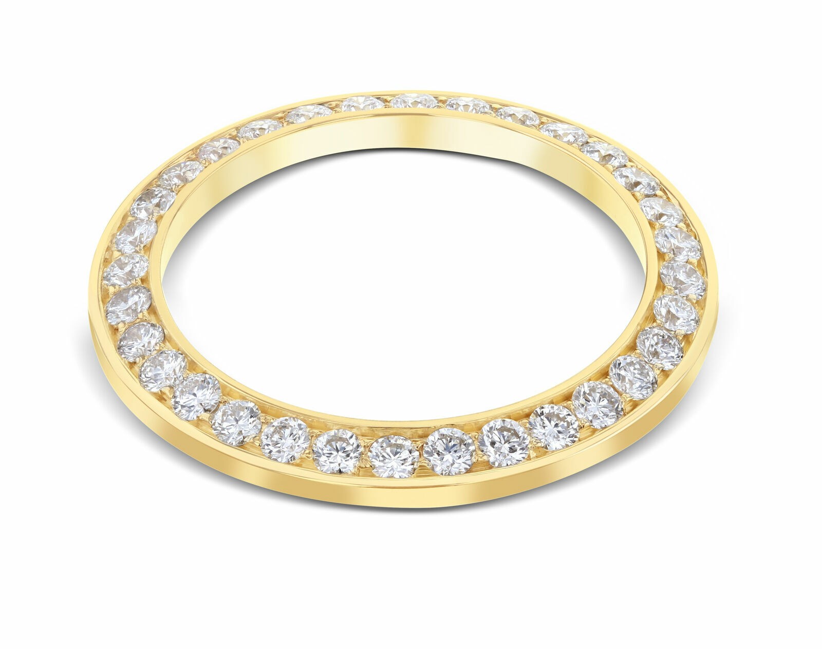 4CT BEAD SET NATURAL DIAMOND BEZEL 14KY FOR ROLEX 40MM SUBMARINER, GMT MASTER 2