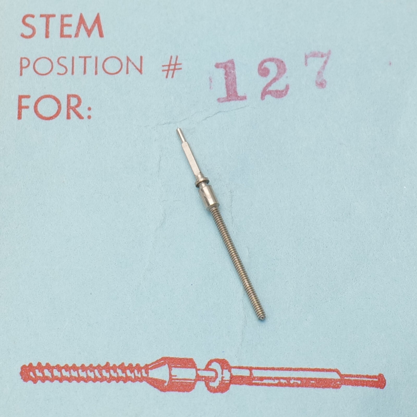 Felsa 1560 / 415 / 690 Gruen 550SS Watch Winding (1) Stem Part Bestfit 200/127