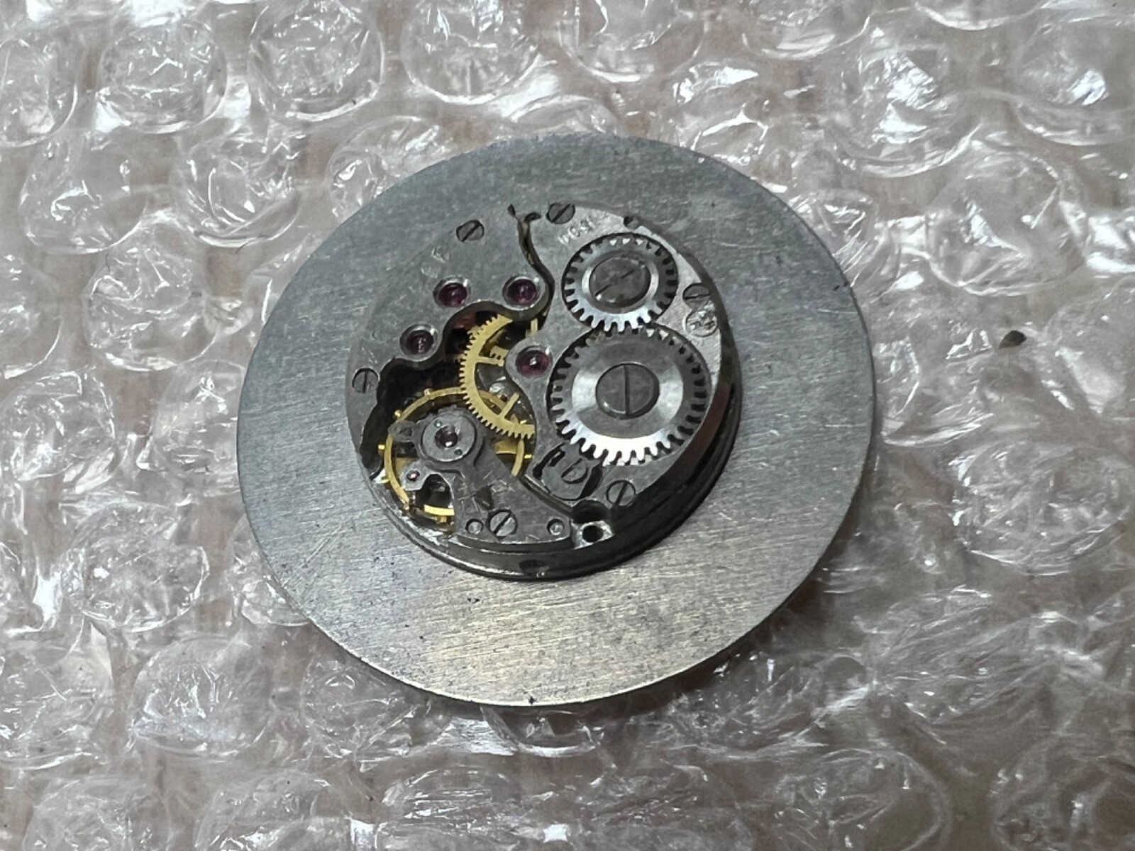 Rare Watch Movement Mechanism USSR Chaika , Olympic Bear , For Parts