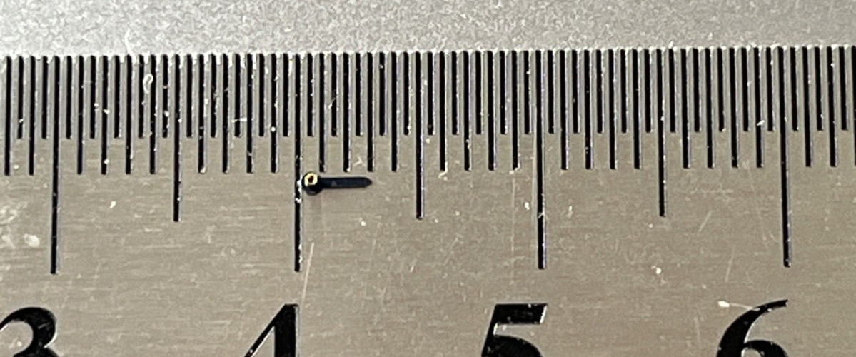 One (1) Watch Sub Dial Hand Blue Total Length approx. 3 mm
