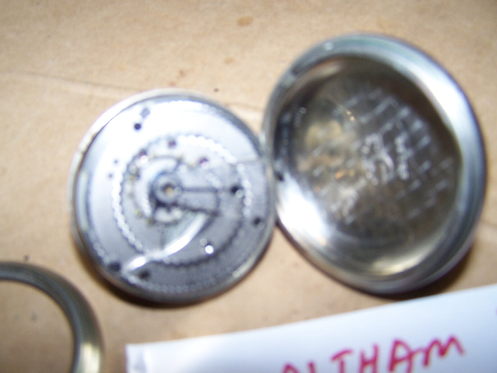 Antique Pocket watch movement Waltham Grade 3 18S 11 jewel 1888-90 as is parts