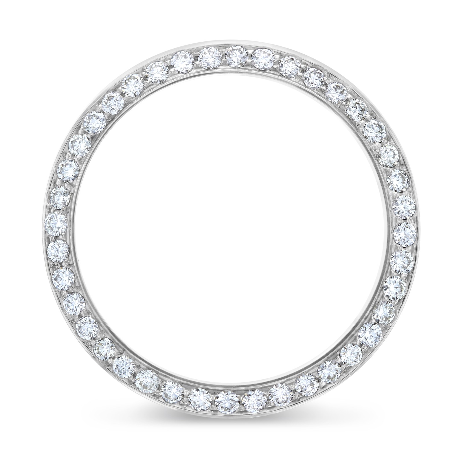 STEEL 2CT BEAD SET LAB CREATED DIAMOND BEZEL FOR ROLEX DATEJUST, PRESIDENT 36MM