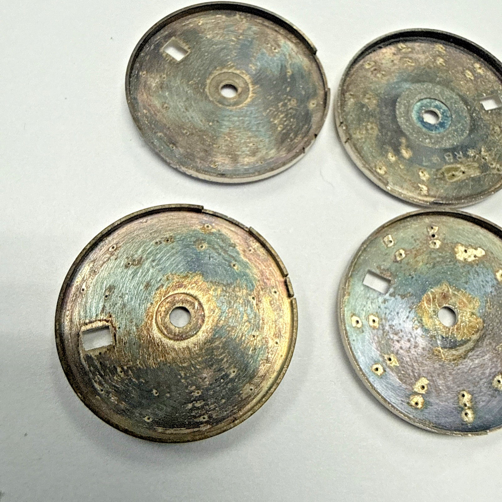 4 Rolex Date Silver Stick Dial’s For 26mm Watches Model 6917 6916 69178 e12192