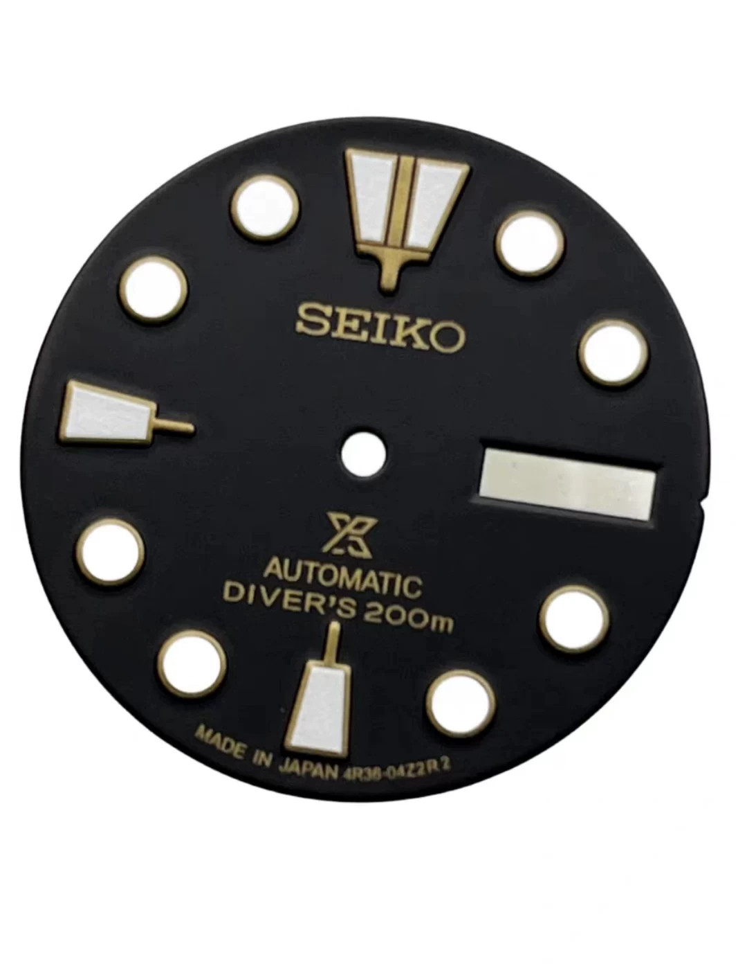 28.5mm Retro Watch Dial Green Luminous Double Calendar for Nh36 Nh35 Movement