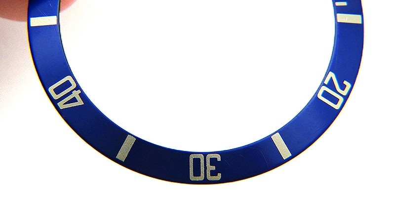 Genuine Rolex Submariner 16803 16613 16808 16618 Blue & Gold Watch Bezel Insert